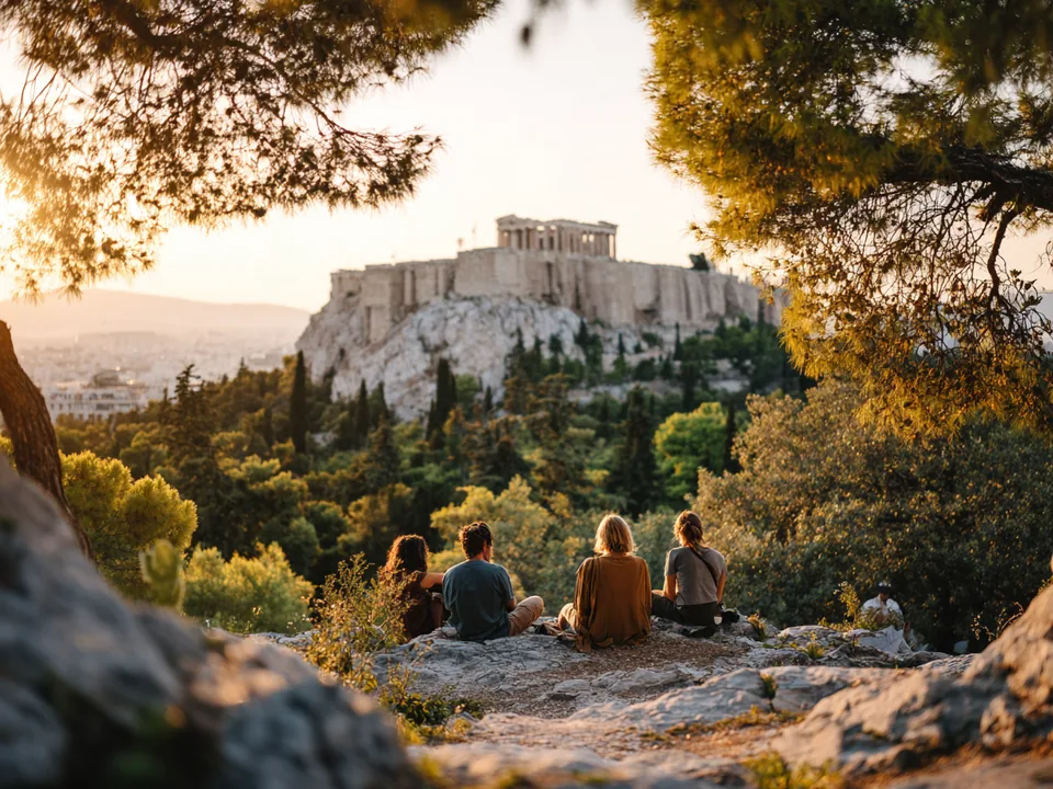 Η Ακρόπολη της Αθήνας στο ηλιοβασίλεμα